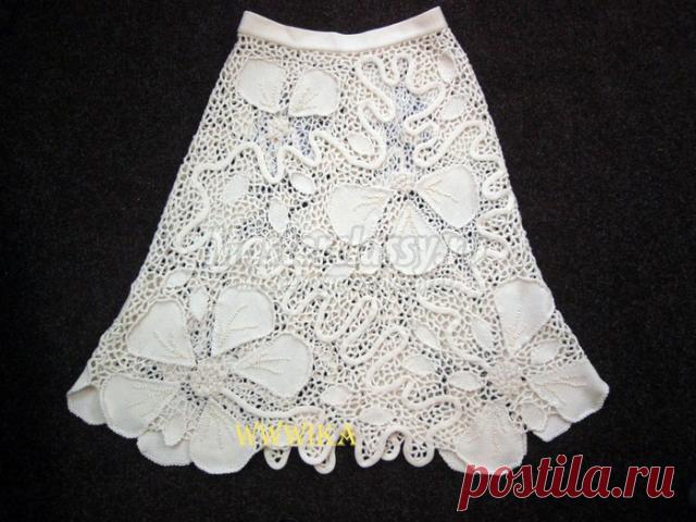 Вяжем юбочку ирландским кружевом крючком. Мастер-класс с  / Мастерклассы Блоги