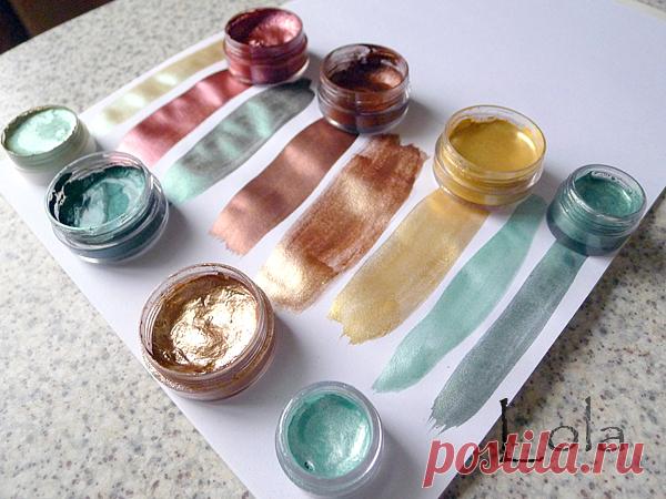 Мерцающая акварель или самодельный акварельный перламутр