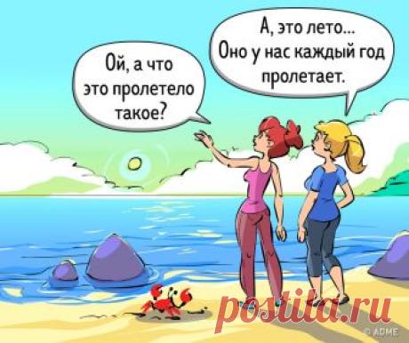 14 комиксов про лето, в котором есть не только плюсы, но и минусы (Для тех, кто уже начал по нему скучать)