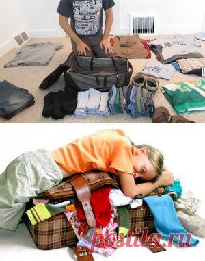 Хитрый способ упаковки чемодана — Делимся советами