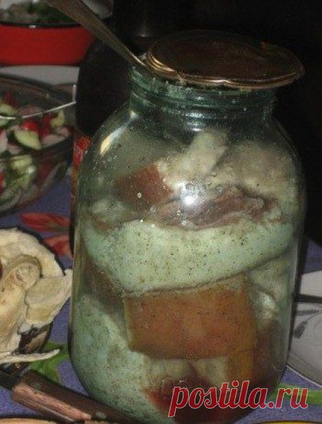Маринованное сало- дивный рецепт.