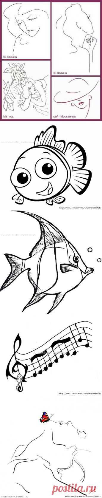 Трафареты на разные темы.