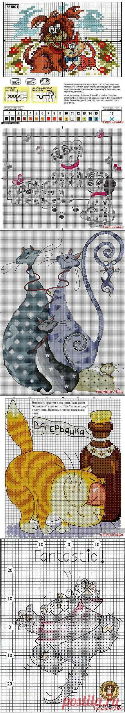 Вышивки крестиком Котики и Собачки.: Дневник группы "Клуб рукоделия" - Страна Мам