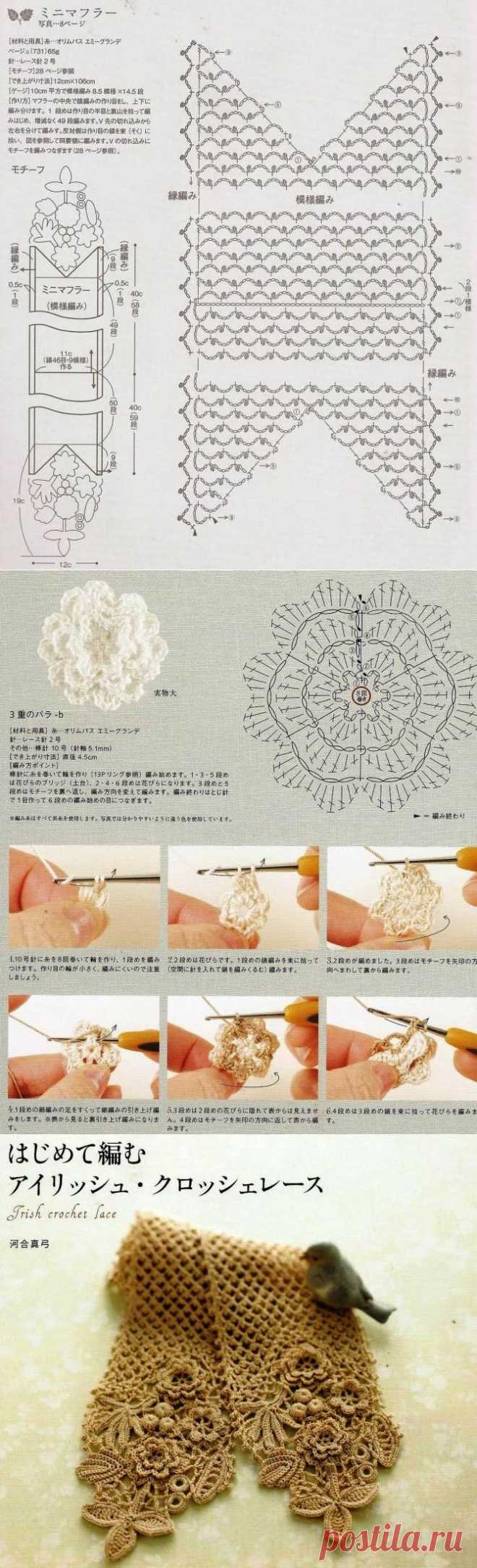 【引用】简单花朵成就美的享受（围巾一款） - 水滴的日志 - 网易博客