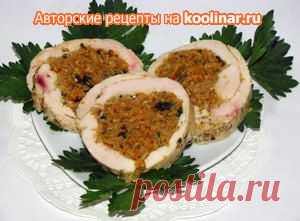 Нежный куриный рулет. Рецепт c фото, мы подскажем, как приготовить!