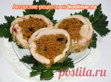 Нежный куриный рулет. Рецепт c фото, мы подскажем, как приготовить!