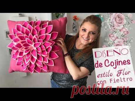 Cojines de Flores :: Decorando Cojines :: Chuladas Creativas Pillow diy: Pillow Flower