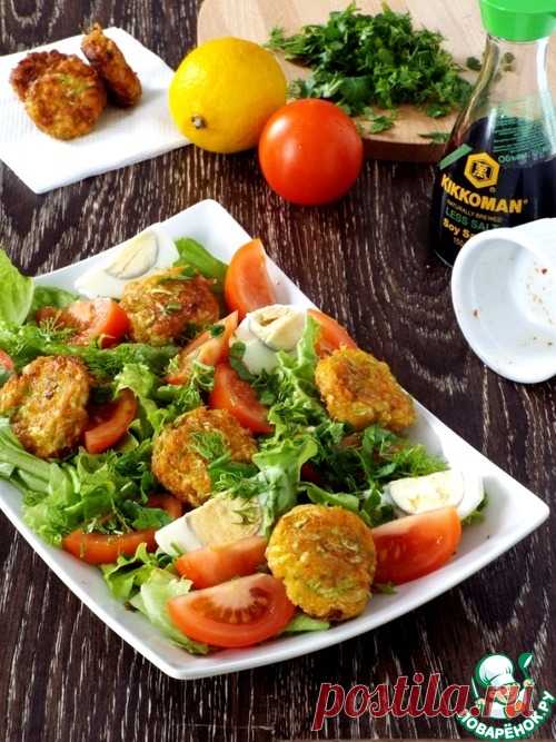 Овощной салат с нежными шариками - кулинарный рецепт