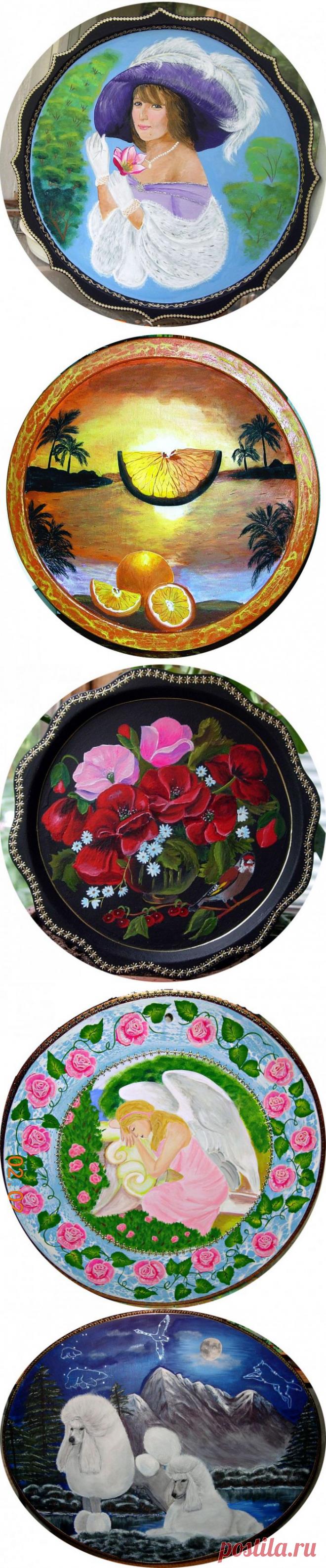 (+1) - Роспись по дереву. Настенные панно и тарелки. | Очумелые ручки