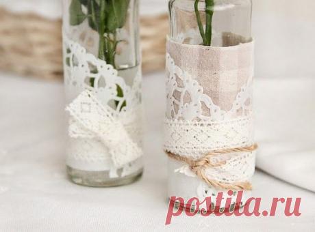 Вазы из стеклянных бутылок: декор, роспись и обрезка. Ваза из бутылки своими руками — пошаговая инструкция как сделать в домашних условиях (105 фото) Вазочка из бутылки своими руками