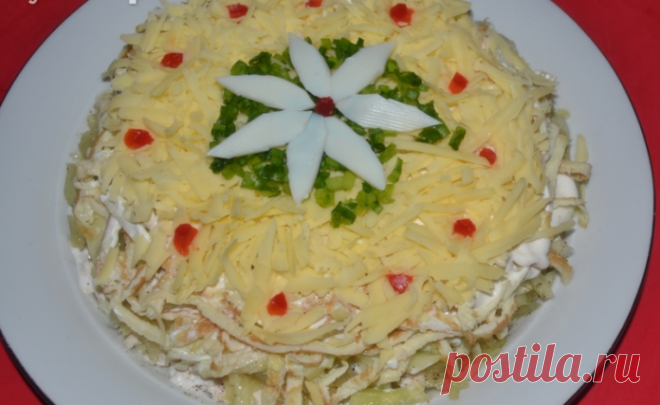 Шикарный праздничный салат «Белый танец» с курицей и огурцами 


В нем есть все, что я люблю!









 
Ингредиенты:
Куриная грудка — 400 г.Сыр твердый — 70-80 г.Огурцы — 4-5 шт.Яйцо — 3 шт.Лук — 1 шт.Майонез — 160 г.Масло растительное — 2 ст.л.Соль, черный мол…
