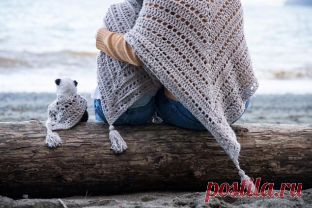 Шаль на осень своими руками — 5 схем для вязания | Креаликум