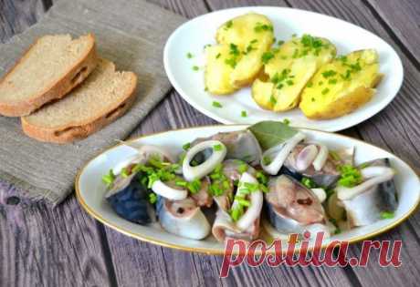 ​Домашняя скумбрия пряного посола