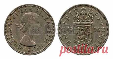One Shilling, Britain, Elizaveta Second, 1956 Royalty Free Stock Photo, Pictures, Images And Stock Photography. Image 25839014.