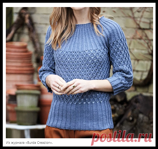 3 шикарных джемпера с круглой кокеткой с описанием вязания спицами!