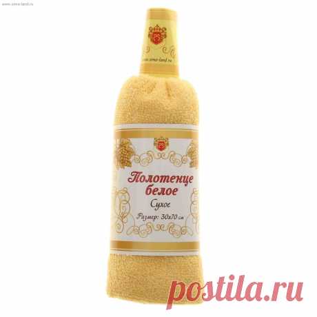 Полотенце сувенирное Collorista Полотенце белое сухое 30х70 см хлопок, купить оптом.