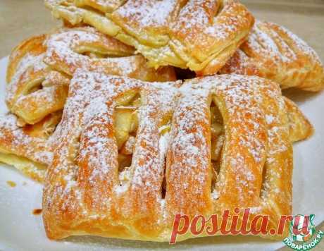 Слойки с яблоками из готового теста – кулинарный рецепт