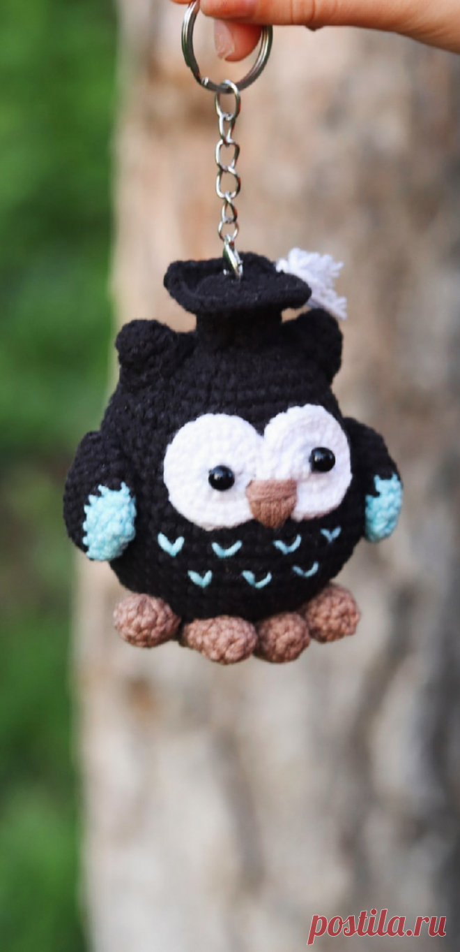 PDF Совушка крючком. FREE crochet pattern; Аmigurumi toy patterns. Амигуруми схемы и описания на русском. Вязаные игрушки и поделки своими руками #amimore - сова, совушка, маленький совёнок, птица, птичка.