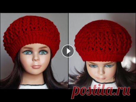 Берет крючком | Берет крючком на осень, на любой размер Берет крючком | Берет крючком на осень, на любой размер Смотрите также другие мои мастер-классы для начинающих в фотографиях на сайте my-crochet.ru Из...