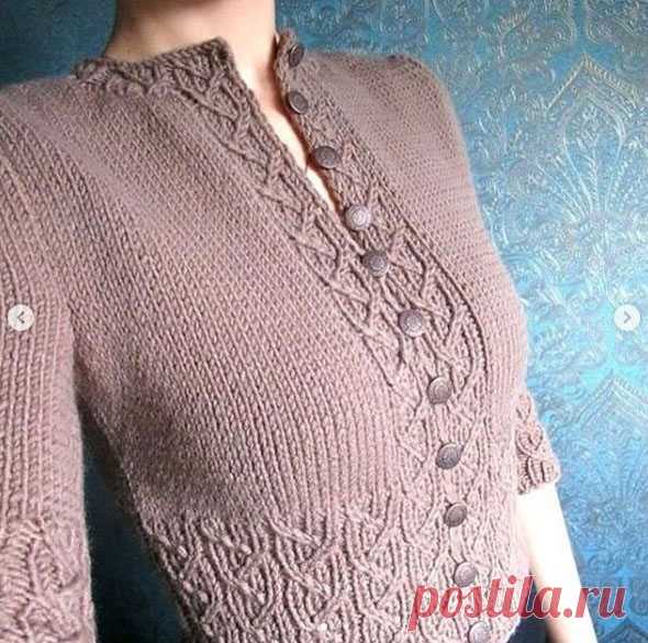 Стильный жaкeт. Полное описание и схемы