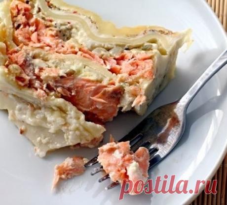 ЛАЗАНЬЯ С СЕМГОЙ