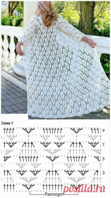 Нежный кардиган крючком