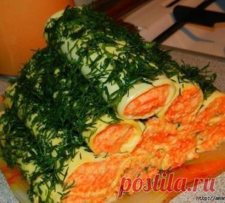 Закусочные сырные трубочки