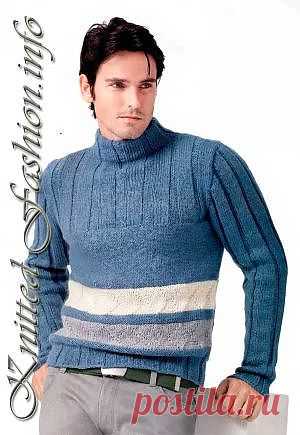 Водолазка с полосами - KnittedFashion.info