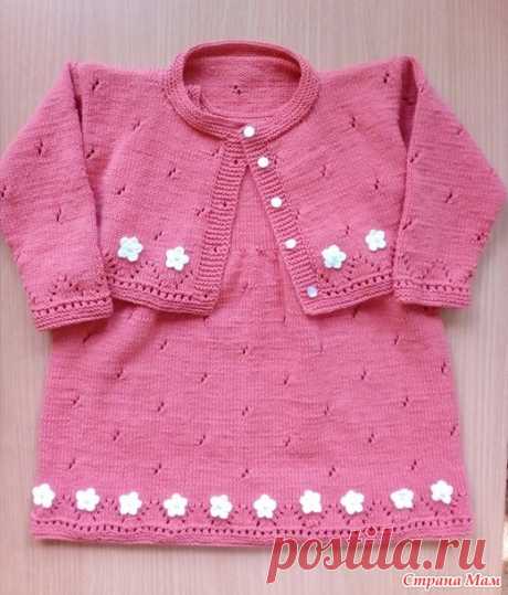 Костюм для девочки спицами.( сарафан и болеро) - Вязание для детей - Страна Мам