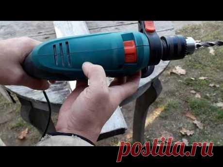 Классная Дрель Hyundai D-850 Expert с сверхнадёжным ключевым патроном как она сверлит. - YouTube