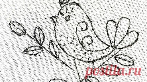 Вышивка ручная. Легкая вышивка гладью для начинающих. | Златая Вышивка | Дзен