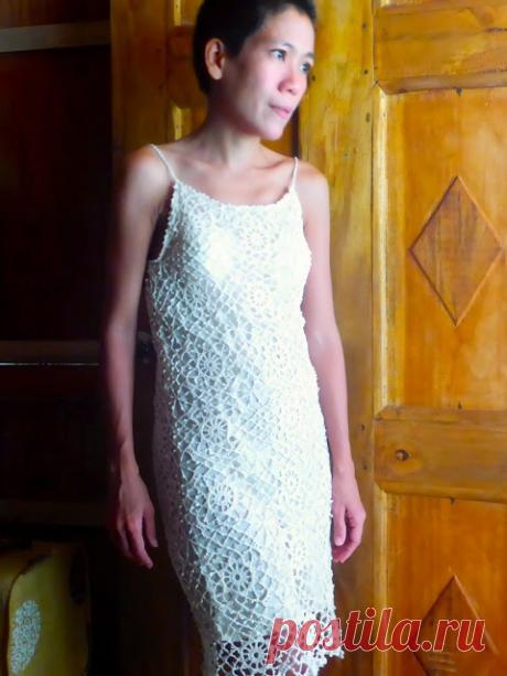 Crochetology by Fatima: Irish Crochet Bebe Lace Motif (Dress)