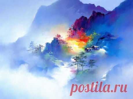 ♥ღ♥Радужные пейзажи китайского художника-самоучки, которого назвали лучшим неоимпрессионистом конца XX века♥ღ♥