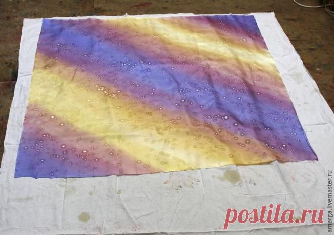 Закрепляем краски — запариваем батик в обычном ведре - Ярмарка Мастеров - ручная работа, handmade