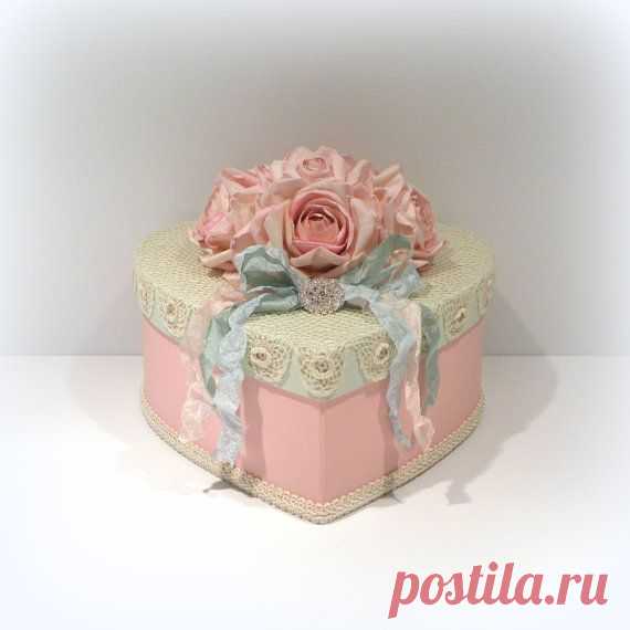 Shabby Chic Box Shabby Chic Decor Pink Heart от uniqueboxboutique