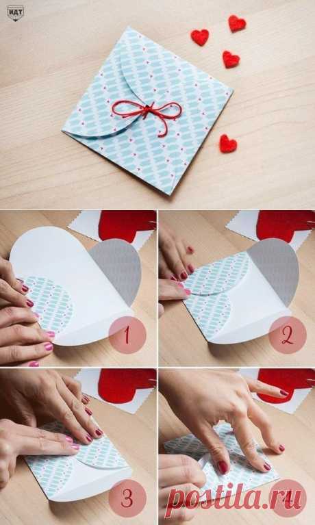 Как сделать конвертик для креативного поздравления