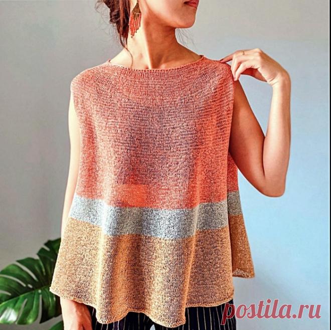 Летний топ с застежкой на спинке. 
РАЗМЕР: S (M, L, XL )( 2XL, 3XL). На фото показан размер М.