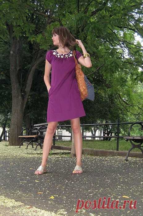 Декор платья пуговками / Платья Diy / Модный сайт о стильной переделке одежды и интерьера