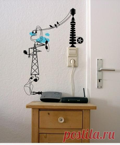 Провода и кабели в интерьере