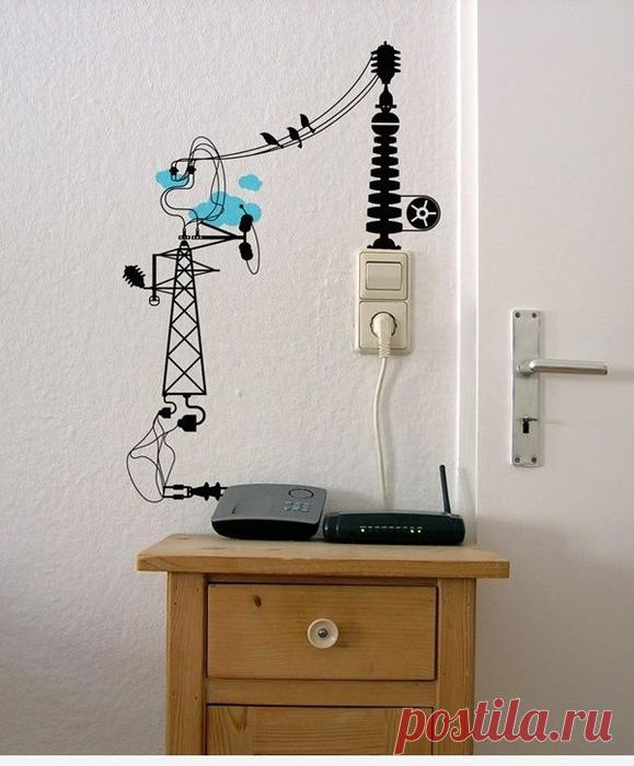 Провода и кабели в интерьере