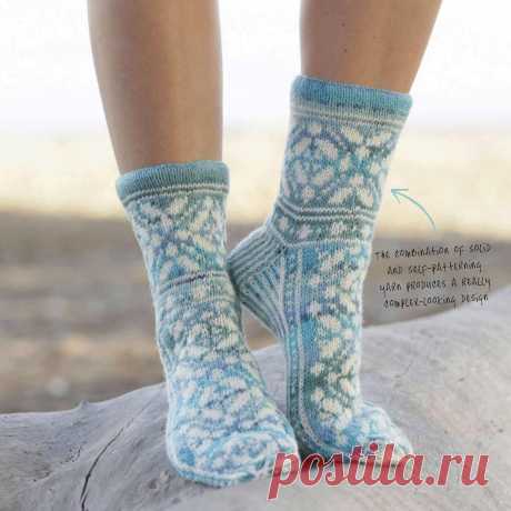 Держи ножки в тепле! Вязаный носочки с норвежским узором — HandMade