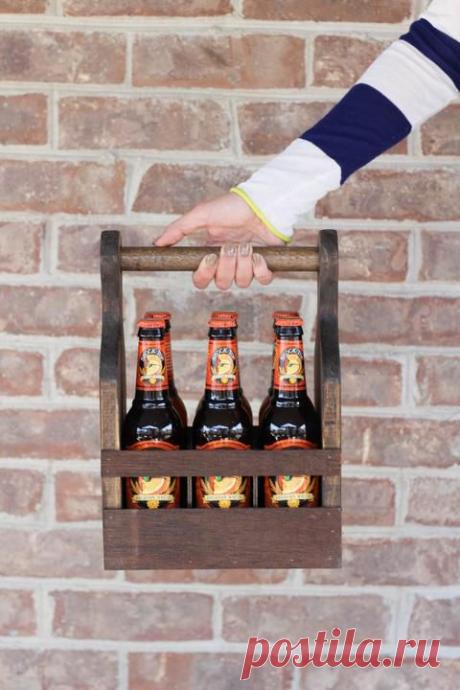 Делаем переноску для бутылок