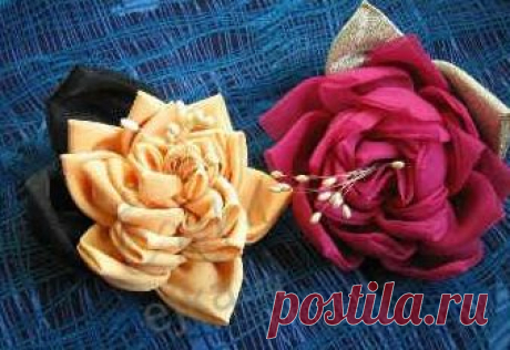 Цветы - делаем из ткани своими руками