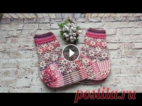 Вязанные носки/жаккард/ часть № 1 #вязание#молодой_блогер#вязание носков# Здравствуйте,сегодня я вместе с Вами свяжу носки с жаккардом,приятного просмотра,......