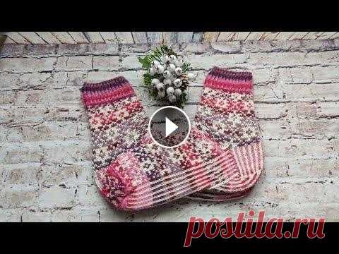 Вязанные носки/жаккард/ часть № 1 #вязание#молодой_блогер#вязание носков# Здравствуйте,сегодня я вместе с Вами свяжу носки с жаккардом,приятного просмотра,......