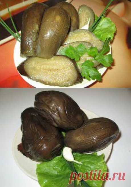 Баклажаны маринованные с чесноком