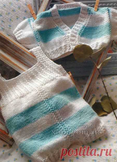 Детские комплекты и костюмы вязаные крючком и спицами » Страница 4