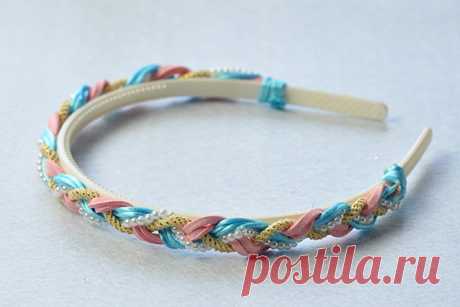 Pandahall Original DIY Project - How to Make a Handmade Pearl Beads and Cords Braided Headband- Pandahall.com
