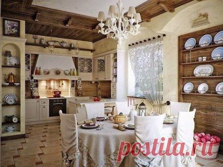 Уютная кухня в рустикальном стиле
А вот тут рассказывается, как дизайнер оформила в деревенском стиле весь дом: https://artizba.info/domik-u-ozera-v-sovremennom-derevenskom-stile/
