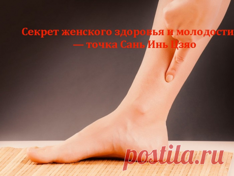 Секрет женского здоровья и молодости — точка Сань Инь Цзяо